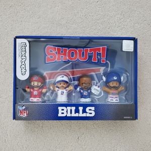 NWT/NIB Fisher Price Little People NFL Buffalo Bills Collector Set